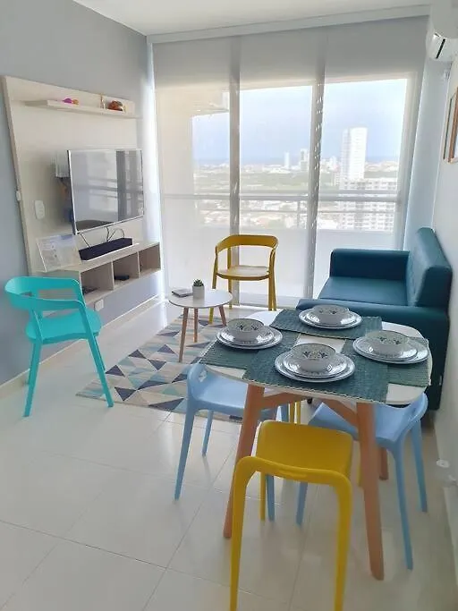 Acogedor Apto En Piso 22 Vista Al Mar Cartagena Apartment