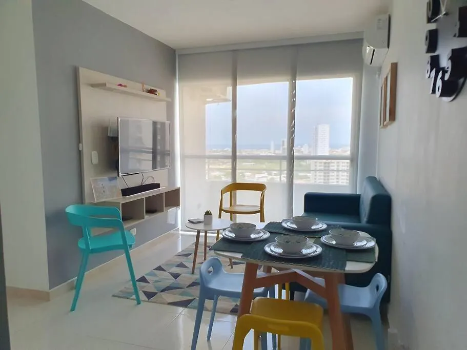 Acogedor Apto En Piso 22 Vista Al Mar Cartagena Apartment